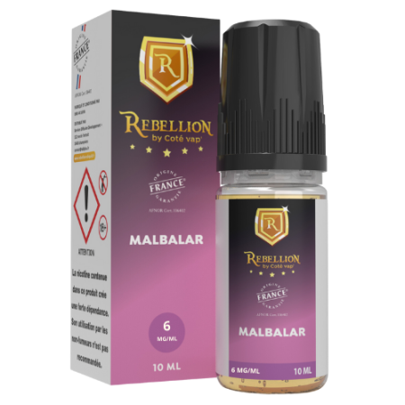 Rebellion eliquide -Malbalar 10 ml - Origine France Garantie Rebellion eliquide -Malbalar 10 ml - Origine France Garantie